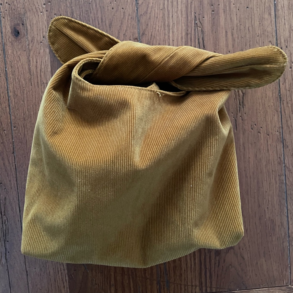Merit Corduroy Dumpling Golden Brown Women's Tie Top Bag